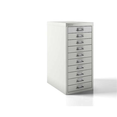 bisley desktop cabinet 10 drawer h590xw279xd380mm steel|Bisley 10 Drawer Cabinet .